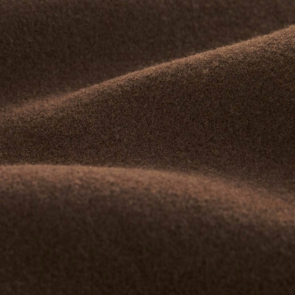 NEXT • Dark Brown Double Breasted Epsom Overcoat - Picture 9 of 10